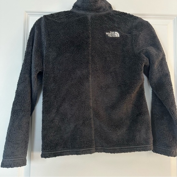 The North Face Girls Gray Fleece Full Zip Jacket Size M (10) - Picture 6 of 13